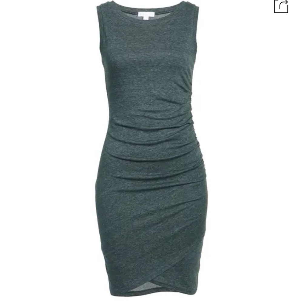 LEITH Ruched Body-Con Tank Dress - M (medium)